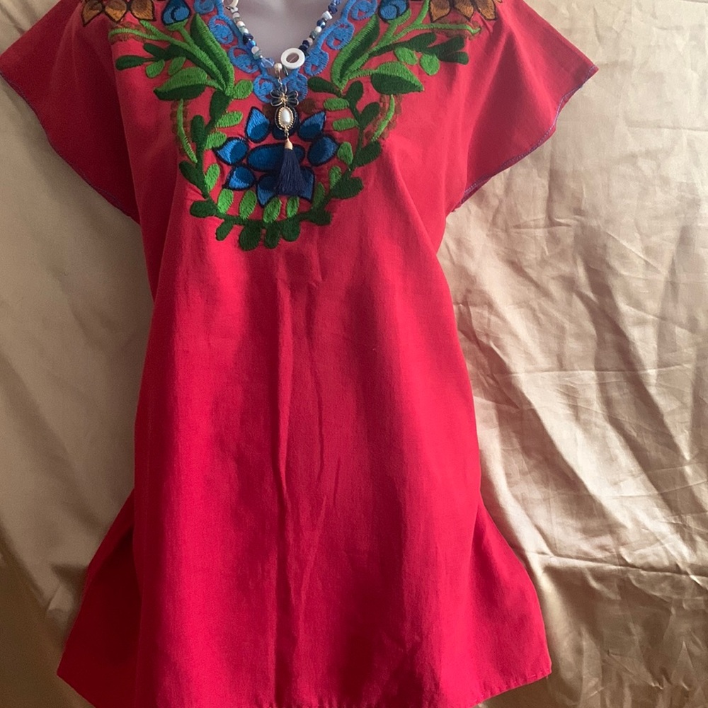 Red Artesanal blouse